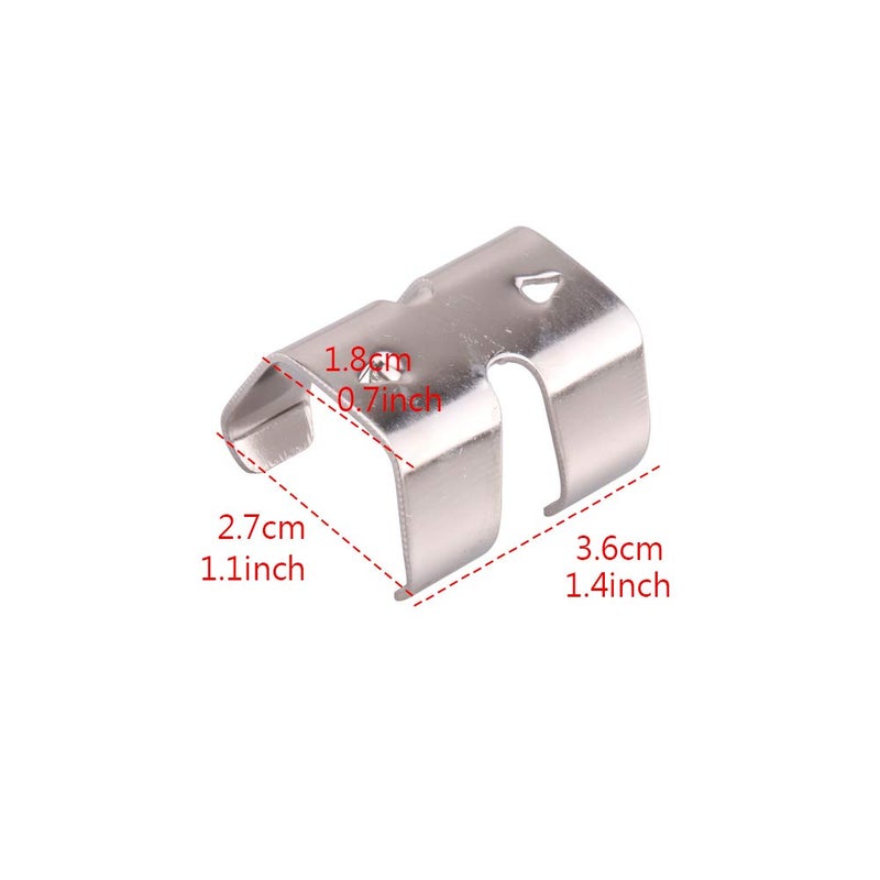 DEEKOUDT Double Rope Clamps Fits 0.31-inch(8mm) to 0.47-inch(12mm) Braided Ropes Pack of 10 - Image 2